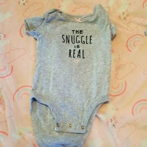 "The snuggle is real" Onesie